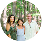 Family Photo of Amazonian SkinFood Founders with their daughter Alanis. Clean Beauty from the Rainforest